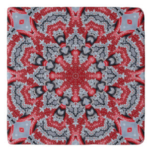 Red Decorative Trivet