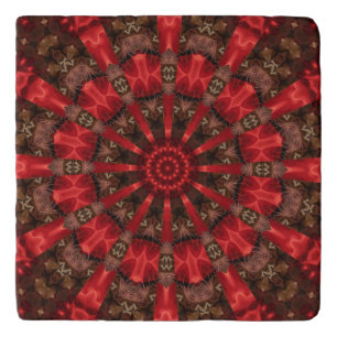 Red Decorative Trivet