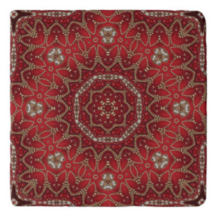 Red Decorative Trivet