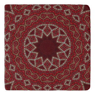 Red Decorative Trivet