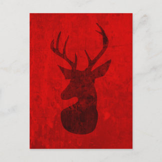 Red Deer Design Postcard