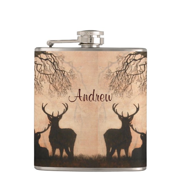 Red Deer Flask (Front)
