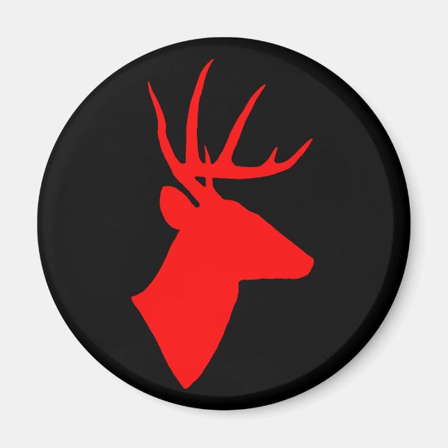 Red Deer Magnet (Front)