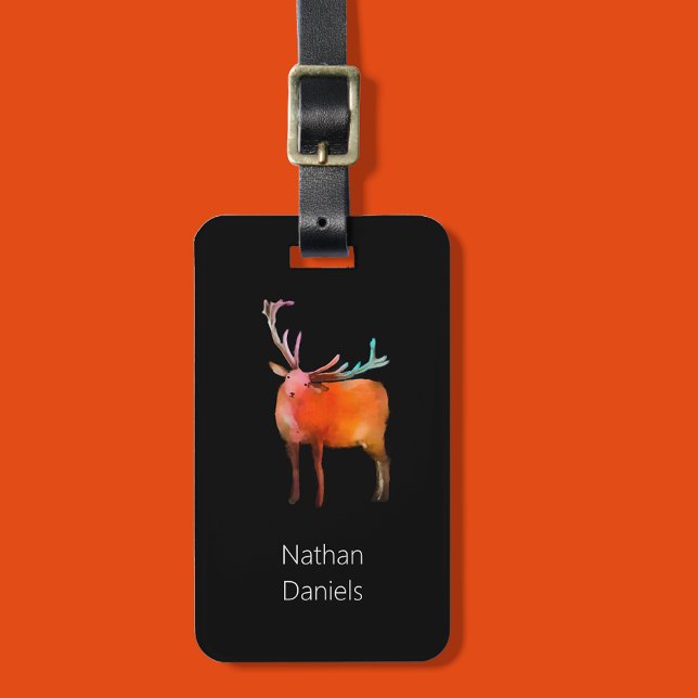  Red Deer Stag Personalized Luggage Tag (Creator Uploaded)