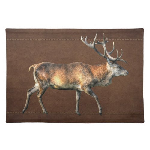 Red Deer Stag Wildlife Animal Design Placemat