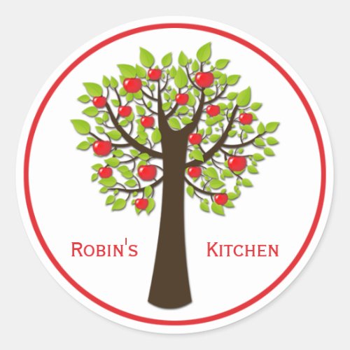 Red Delicious Apple Tree Kitchen Stickers