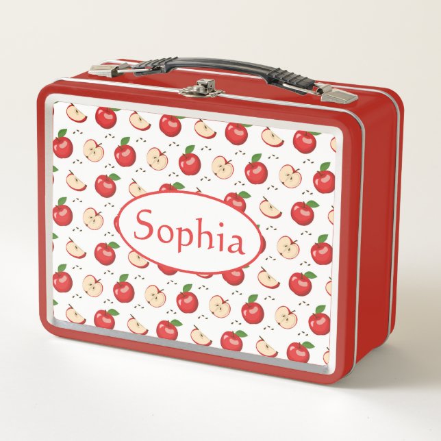 Red Delicious Apples  Metal Lunch Box (Front)