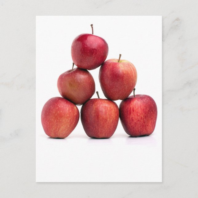 Red Delicious Apples Pyramid Postcard (Front)