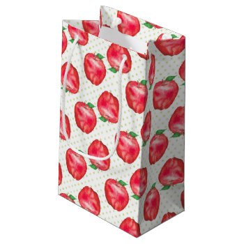 Red Delicious Small Gift Bag by Zazzlemm_Cards at Zazzle