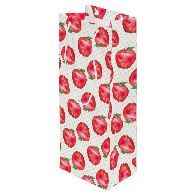 Red Delicious Wine Gift Bag (Back Angled)
