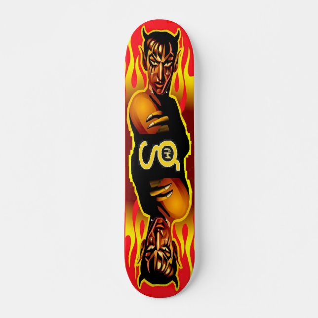 Red Demon Skateboard Deck (Front)