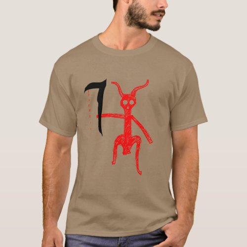 Red Demon with weapon T_Shirt