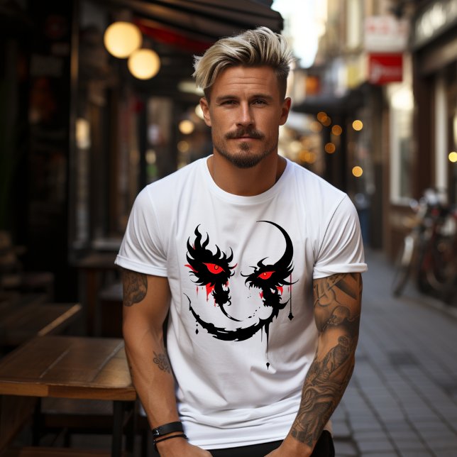 Red Demonic Eyes in the Darkness T-shirt (Creator Uploaded)
