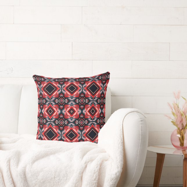 Red Desert Crossroads Throw Pillow (Couch)