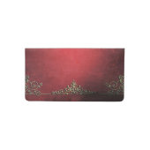 red design office business professional corporate checkbook cover (Front)