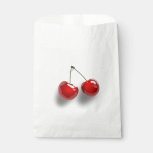 Red Dessert Glazed Cherries Favor Bag