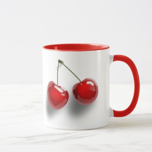 Red Dessert Glazed Cherries Mug