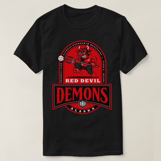 Red Devil Alaska Demons T-Shirt (Design Front)