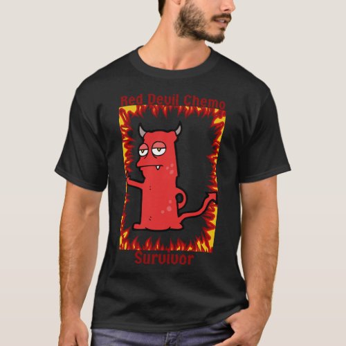 Red Devil Chemo Survivor Stickerpng T_Shirt