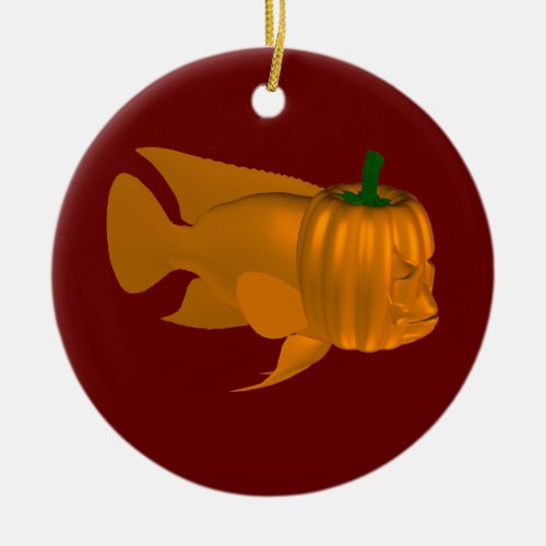 Red Devil Cichlid Ceramic Ornament