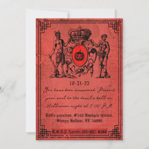 Red Devil Halloween Invitation