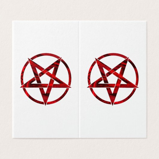 Red Devil Pentagram (Outside Unfolded)