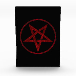 Red Devil Pentagram Acrylic Award