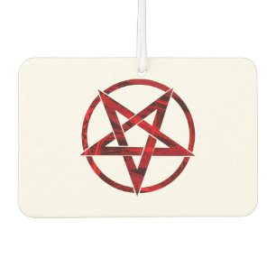 Red Devil Pentagram Air Freshener