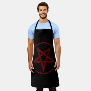 Red Devil Pentagram Apron