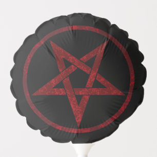 Red Devil Pentagram Balloon