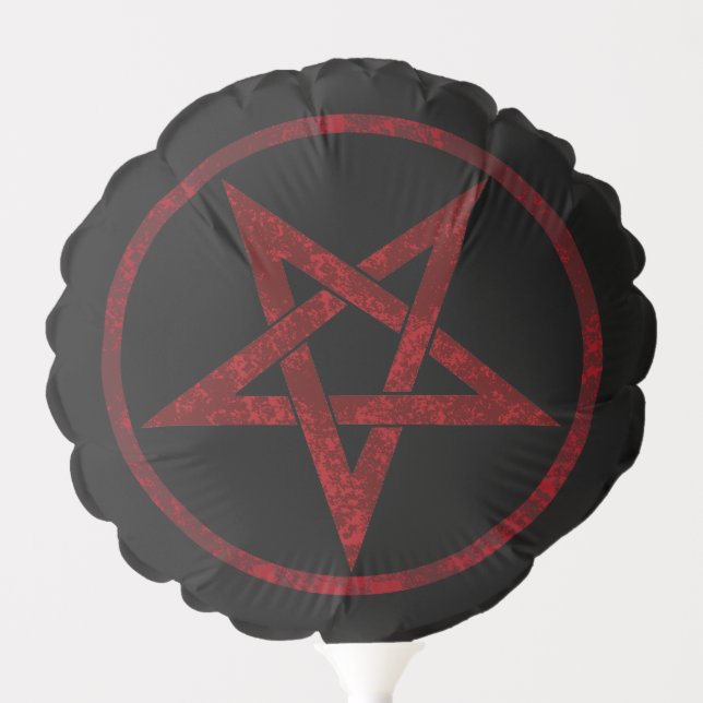 Red Devil Pentagram Balloon (Front)
