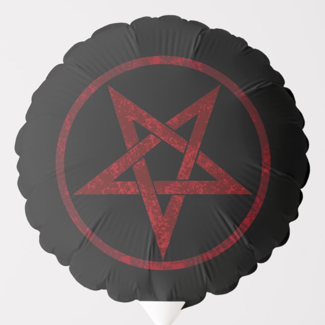 Red Devil Pentagram Balloon (Front)