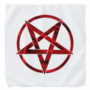 Red Devil Pentagram Bandana
