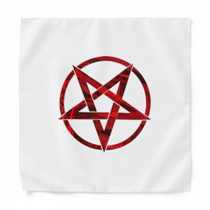 Red Devil Pentagram Bandana