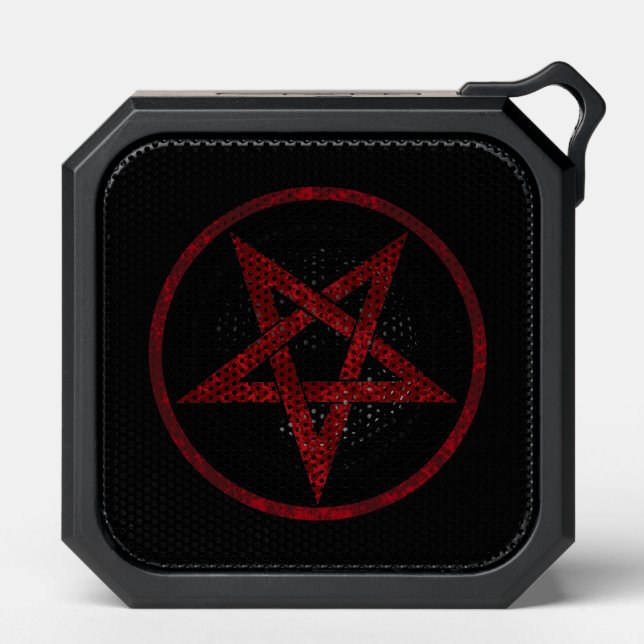 Red Devil Pentagram Bluetooth Speaker (Front)