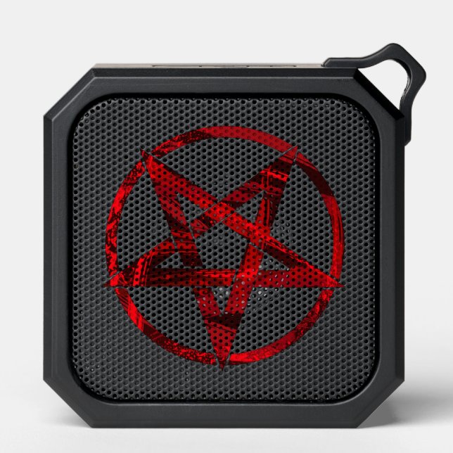 Red Devil Pentagram Bluetooth Speaker (Front)