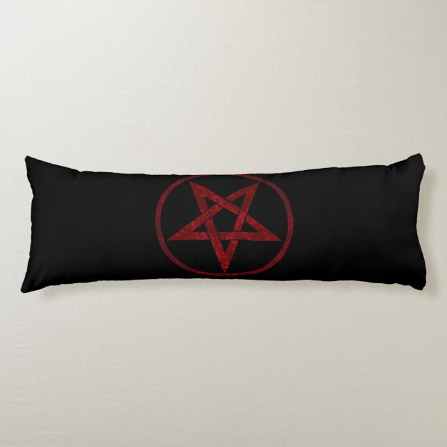 Red Devil Pentagram Body Pillow (Front)