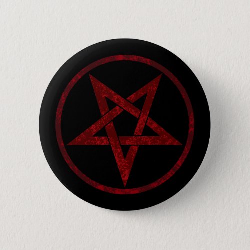 Red Devil Pentagram Button