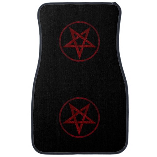 Red Devil Pentagram Car Floor Mat