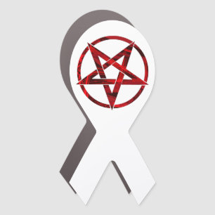 Red Devil Pentagram Car Magnet