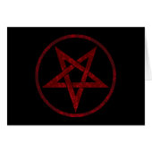 Red Devil Pentagram Cards (Front Horizontal)