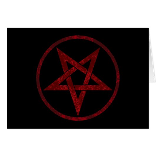 Red Devil Pentagram Cards (Front Horizontal)