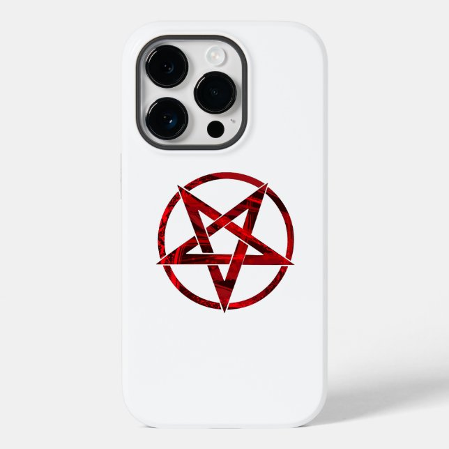 Red Devil Pentagram Case-Mate iPhone Case (Back)