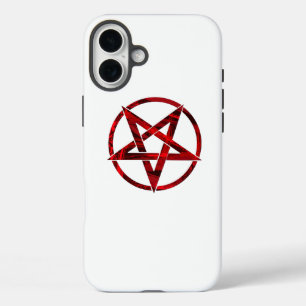 Red Devil Pentagram iPhone 16 Plus Case