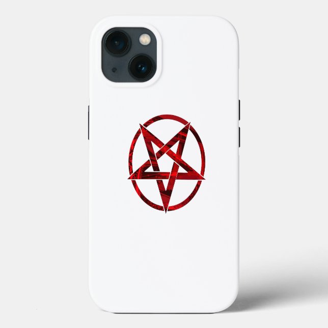 Red Devil Pentagram Case-Mate iPhone Case (Back)