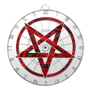 Red Devil Pentagram Dart Board