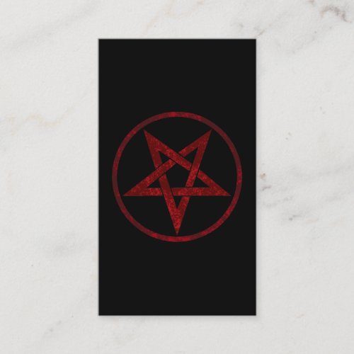 Red Devil Pentagram Discount Card