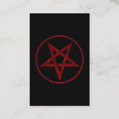 Red Devil Pentagram Discount Card