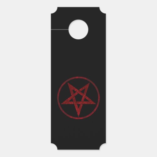 Red Devil Pentagram Door Hanger