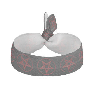 Red Devil Pentagram Elastic Hair Tie